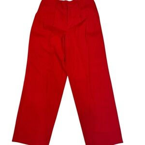 A New Day High-Rise Pleat Front Straight Trousers – Red – Size 10 (NWT)